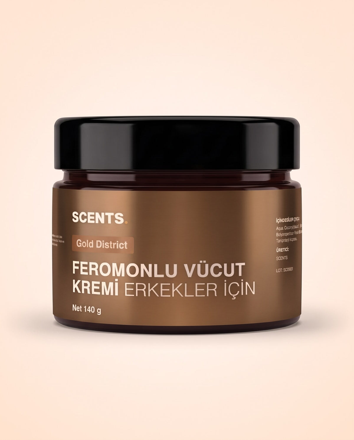 SCENTS Gold District feromonlu vücut kremi 140 g