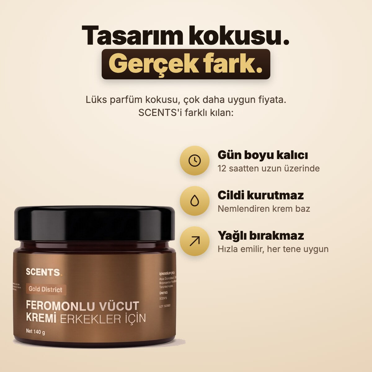 SCENTS Gold District · özellikler